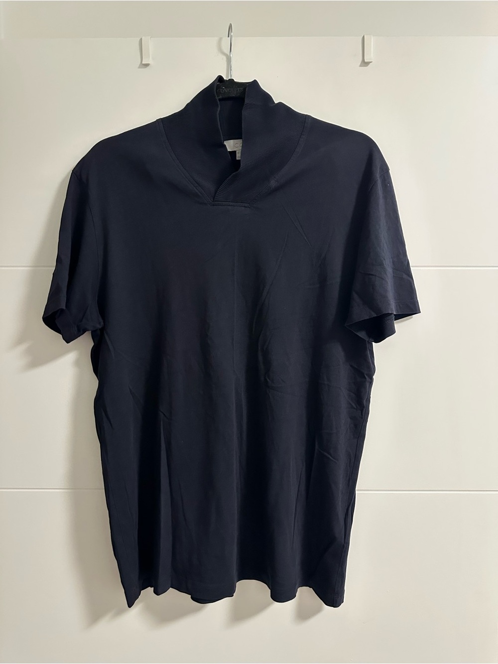 Cos Cotton Cocoon Neck Polo Shirt